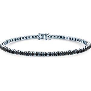 SAVICKI Тенис гривна, бяло злато 585, черни диаманти 1.980К. 3.0mm . 19cm
