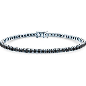 SAVICKI Тенис гривна, бяло злато 585, черни диаманти 1.980К. 3.0mm . 19cm