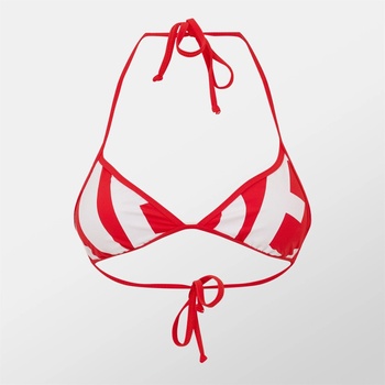 Diesel Бикини DIESEL Women's Triangle Cup Adjustable Tie Bikini - Red
