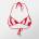 Diesel Бикини DIESEL Women's Triangle Cup Adjustable Tie Bikini - Red