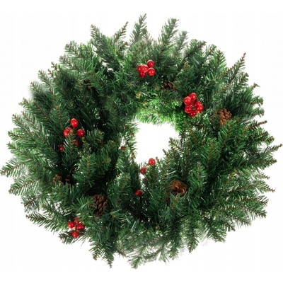 Ruhhy Vánoční dekorace Věnec na dveře Dekorativní ornamentální ozdoba 60 cm – Zboží Mobilmania