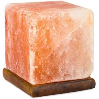 Лампа от хималайска сол Himalaya Salt Dreams - Куб, оранжев, 15W, E14 (217121)