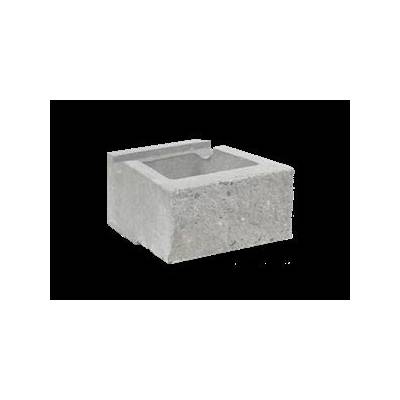 CUP STONE malý štípaný Bílá