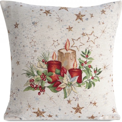 Eurofirany vianočná gobelínová CANDLES 45 x 45 cm