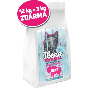 Ibero Cold Pressed dog adult Small Beef 15 kg
