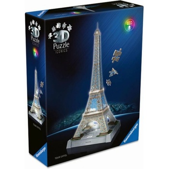 Ravensburger 3D Puzzle Iconics Eiffelova věž LED 243 ks