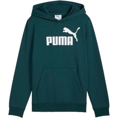 Puma Essentials No.1 Logo Hoodie FL B tmavě zelená