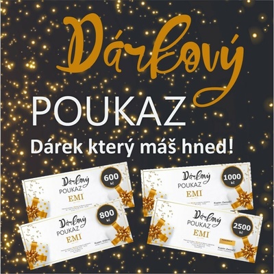 Dárkový poukaz EMI, 600 Kč