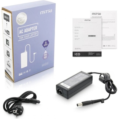 mitsu зарядно за преносими компютри mitsu 18.5v 3.5a (7.4x5.0 pin) - hp, compaq 65W (5ZM024)