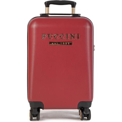 PUCCINI Самолетен куфар за ръчен багаж Puccini Los Angeles ABS017C Червен (Los Angeles ABS017C)