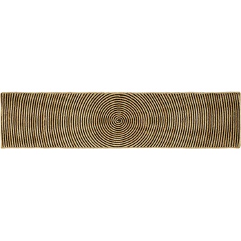 vidaXL Килими за помещение Черно 60 x 300 cm юта (42010733)