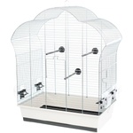 INTER-ZOO Pet Products Клетка за птици LAURA III хром 60, 5 x 34 x 71, 5 cm СВЕТЛО СИВА