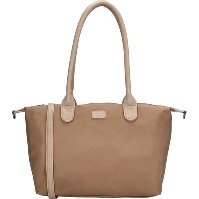 Charm London dámska shopper taška Buckingham Mono 15 5 L Light Taupe