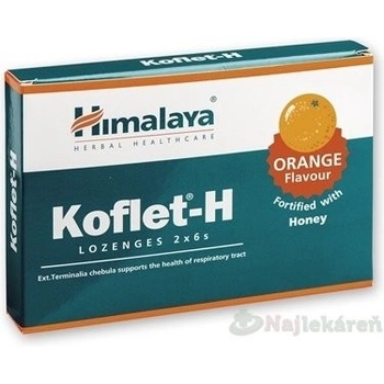 Himalaya Herbals Koflet H s medom a pomarančom 2 x 6 pastiliek