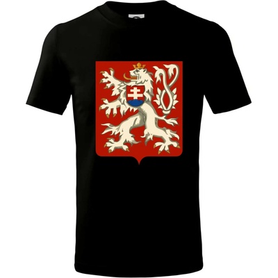 Znak ČSR Československá republika 1948–1960 tričko dětské bavlněné černá
