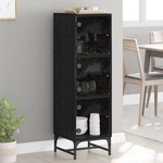 vidaXL Служебен шкаф Черния дъб 35 x 37 x 117 см (883539)