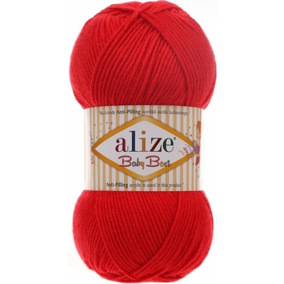 Alize příze Baby Best 56 červená
