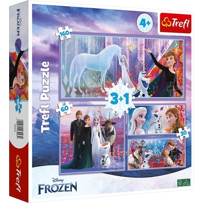 Trefl Пъзел Trefl 4 в 1 - Замръзналото Кралство 2 (93234)