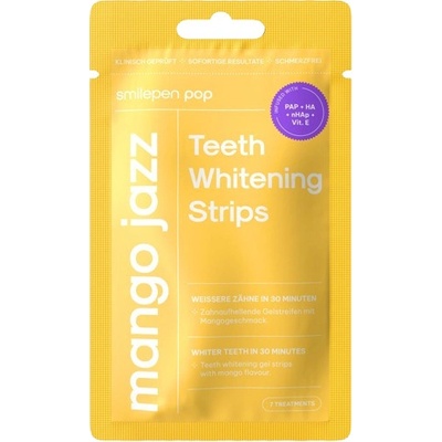 Smilepen Pop Mango Jazz Whitening Strips sada bieliacich pásikov na zuby 7 x 2 ks