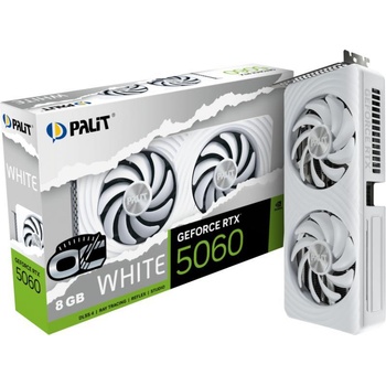 Image 1 of Palit GeForce RTX 5060 White OC 8GB GDDR7 128bit (NE75060U19P1-GB2063M)