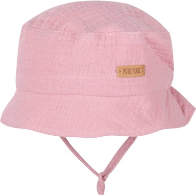 Pure Pure Детска шапка Pure Pure Kids' Tie-Up Hat Muslin Hat - Mauve - размер 45 cm (904-3864-0312)