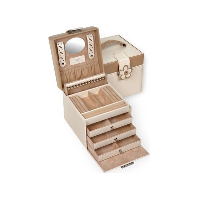 Sacher šperkovnice s květinou Erika 28.000.50 73 béžová