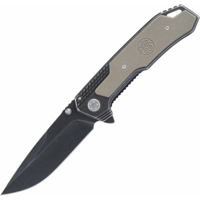Spyderco Smith & Wesson EDC zavírací nůž 8Cr13MoV šedý