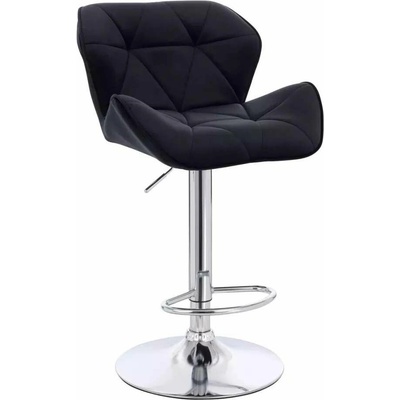 LuxuryForm Design Milano Velur na striebornom tanieri čierna