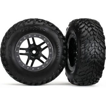 Traxxas колело 2.2/3.0", джанта SCT Split-Spoke черно-сатен, гума SCT S1 (2)