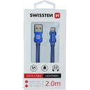 Swissten 71523308 USB / Lightning, 2m, modrý