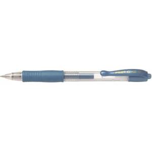 Pilot Гел писалка, 0, 32 мм, с бутон, PILOT "G-2 Metallic", синя BL-G2-7-ML (BL-G2-7-ML)