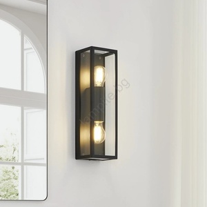 EGLO 33856 - Външно стенно осветително тяло ALAMONTE 2xE27/60W/230V IP44 черно (EG33856)