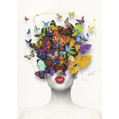 Originál obraz Butterfly Face V 50x70 cm