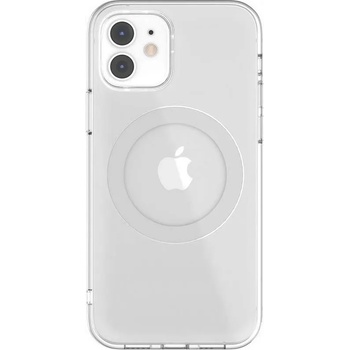 SwitchEasy MagClear Case - термополиуретанов (TPU) кейс с вграден магнитен конектор (MagSafe) за iPhone 12 mini (бял-прозрачен)