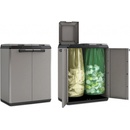Keter Split Cabinet Basic Recyklačný kôš - sivý 9736