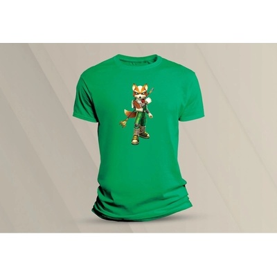 Sandratex dětské bavlněné tričko Fox McCloud. zelená