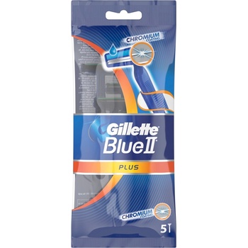Gillette Blue II Мъжка самобръсначка Plus Ultra Grip, 5 броя