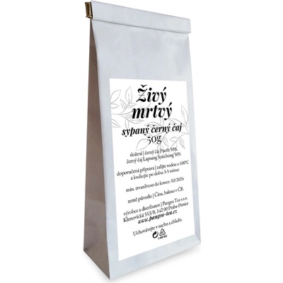 Pangea Tea Růžová čajovna Černý čaj Živý mrtvý 50 g