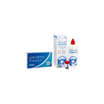 Image 1 of Alcon Air Optix Plus Hydraglyde (6 лещи) + Oxynate Peroxide 380 ml с кутийка