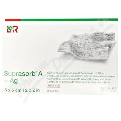 Suprasorb A+Ag 5 x 5 cm sterilní 10 ks
