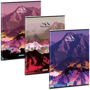 Ars Una Mountains 25 (5489) A4 тетрадка с карета и допълнителни скоби 53124890 (53124890)