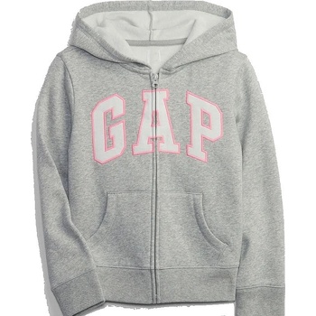 Gap 692277-02 Dětská mikina logo zip Šedá