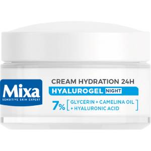 Mixa Hyalurogel Нощна грижа за суха и уморена кожа 50 ml