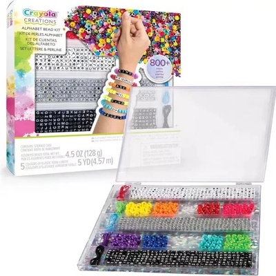 Crayola Creations: Комплект от 800 мъниста с букви на азбуката (04-4666)