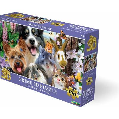 PRIME 3D puzzle Selfie kamarádi ze dvora 100 ks