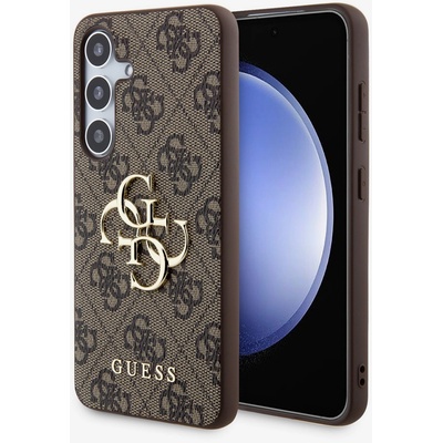 GUESS PU 4G метално лого заден капак за Samsung Galaxy S24 Brown Guess | Lilav | ЖЕНИ | UNI