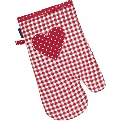 SCANquilt DEKORO pepito srdce červená biela 14 x 31 cm