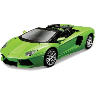 Maisto Aventador Roadster metal zelené assembly line 1:24