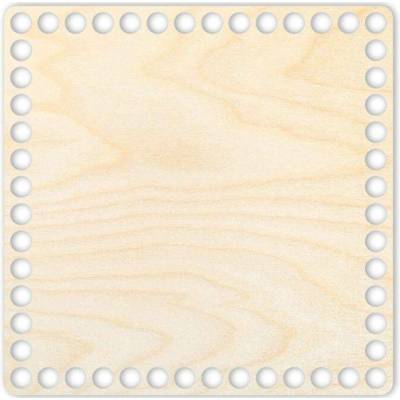 Woody Crafts Dno/víko pro JUMBO příze - čtverec 25x25 cm, přírodní