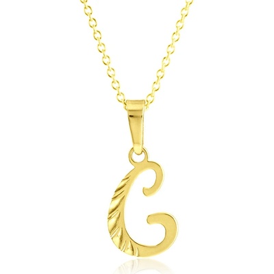 Gemmax Zlatý řetízek s písmenem C GUSYN-56771-36261